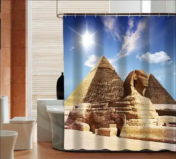 

Modern Pyramid New Classicalcustom Shower Curtain Bathroom Best Decor Free Shipping MORE SIZE SQ0425-ZHH-01
