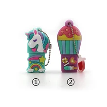 New Style Cartoon Unicorn Pen Drive 64gb 32gb Usb Flash Drive Cute Horse Pendrive Real Capacity 4g 8g 16gb Memory Stick Hot Sale