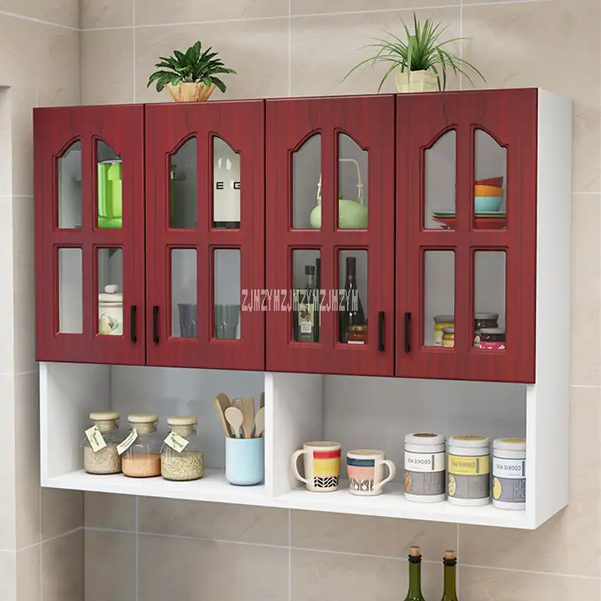 Kitchen Wall Bathroom Kitchen Furniture Hanging 4 Door Combination Add Bottom