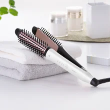 XIAOMI YueLi 3 в 1 выпрямитель для волос с отрицательными ионами генерация завивки стайлер MCH нагрев анти-ожога бигуди выпрямление Curlin