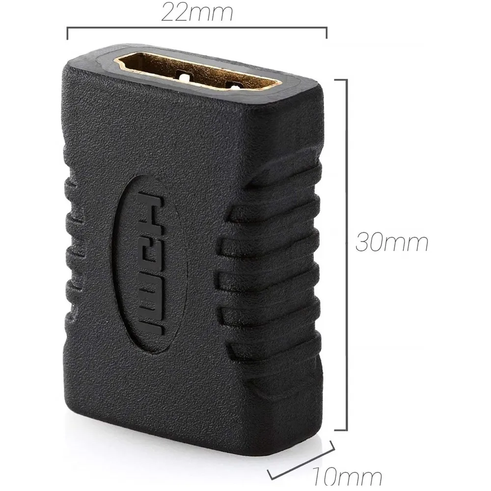 HDMI كابلات الموصلات الإناث إلى موصل سالب موسع محول الذهب مطلي دعم 3D 1080 P ل شاشة لاب توب PS3 العارض