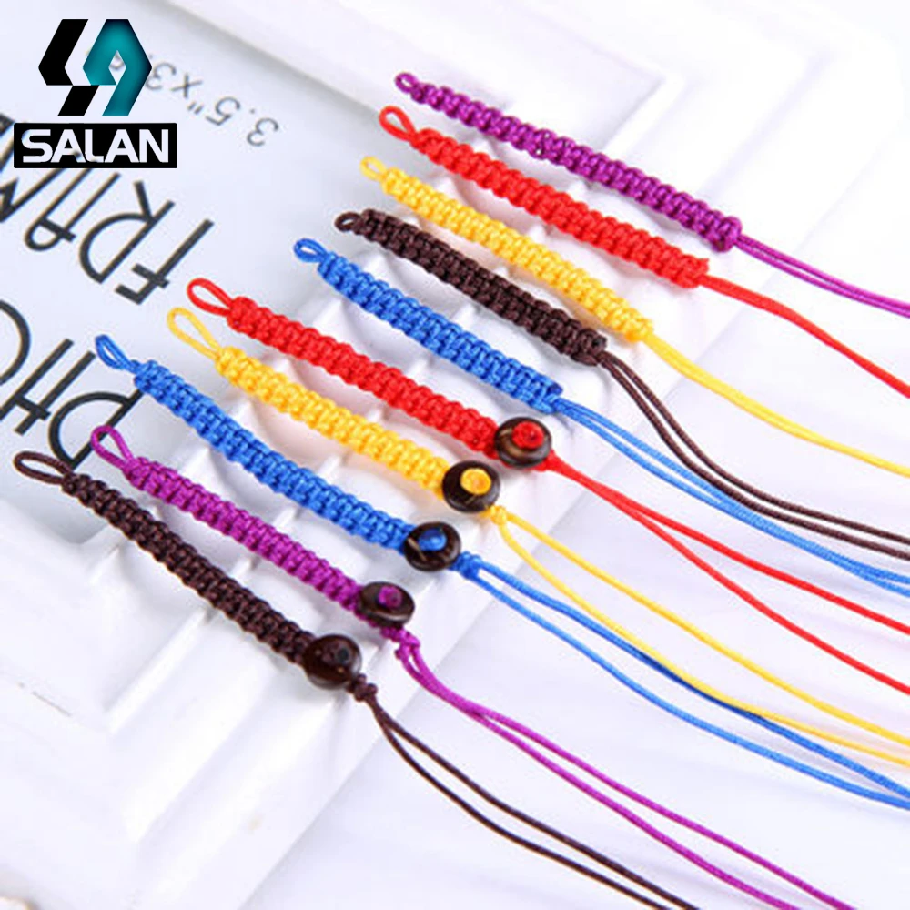 Diratakan coil DIY perhiasan bahan benang katun rumbai pakaian gantung telinga rumbai polyester bookmark rumbai tali cincin pendan