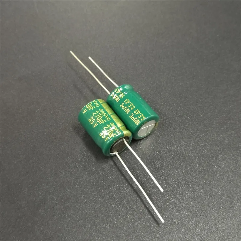 

10pcs 270uF 35V Sanyo AX series 10x16mm 35V270uF Low Impedance Long Life Electrolytic Capacitor