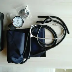 Монитор артериального давления ручной манжетный стетоскоп комплект верхняя рука Анероид Сфигмоманометр фонэндоскопический метр