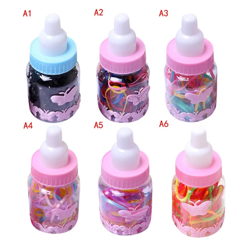 

Bottle Baby Girls Colorful Mini Ring Elastic Hair Bands Tie Gum For Holder Rubber Kids Hair Ponytail Hair Accessories Free ship