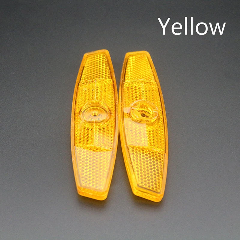 

1 Pair Mount Clip Warning Reflector Spoke Reflective Sheet Bicycle Wheel Bike UK