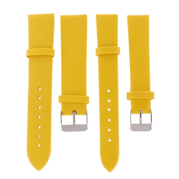 

New 1PCS Candy Color 16MM 20MM Smooth Grain Leather (cow Split) Watches Band Watch Strap Men And Women Straps