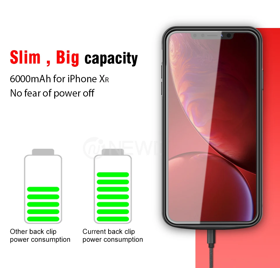 Новое поступление чехол power bank для iphone X XS Max 6000 мА* ч съемный чехол для зарядного устройства для apple 10 чехол для резервного аккумулятора для iphone XR