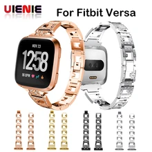 UIENIE сплав ремешок из нержавеющей стали замена часы браслет ремень для fitbit versa браслет для смарт-часов новое поступление