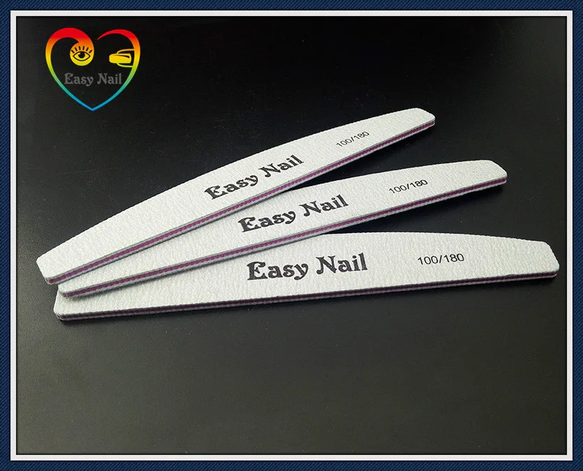 EasyNail 5 шт./лот пилочки для ногтей зебра моющиеся двухсторонние наждачные доски 100/180 абразивные пилочки для ногтей, высокое качество