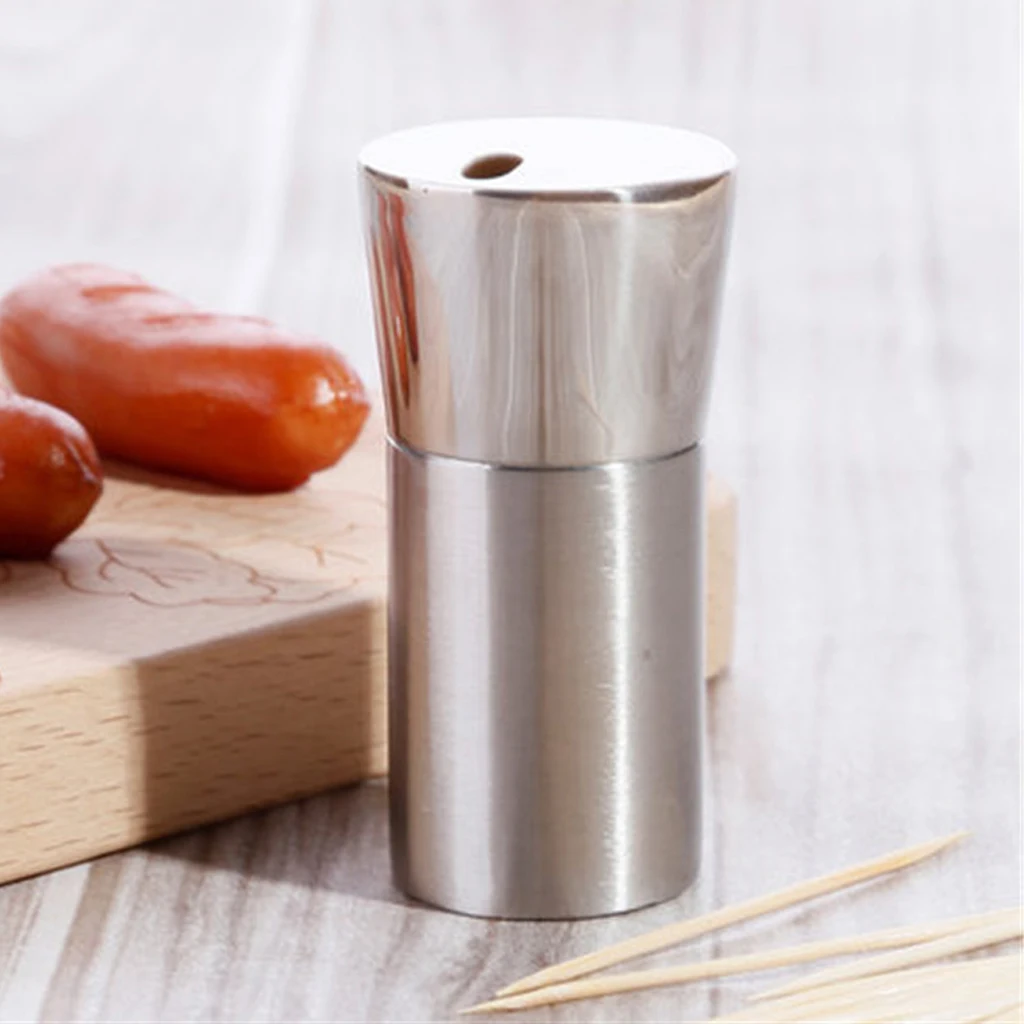 Toothpick Box Hotel Crafts Stainless Steel Silver Swabs Toothpicks Holder Dispenser Toothpick Holders Table Decoration