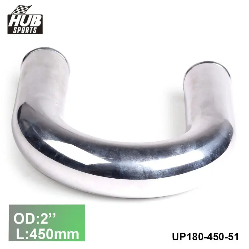 2pcs/unit 51mm 2OD Out/Inlet Aluminum 180Degree Turbo/Intake/Intercooler Elbow Piping L:450mm For Toyota verso 2011 UP180-450-51