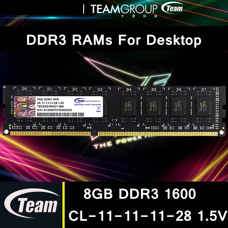 Team Group Team DDR3 настольный компьютер RAMs 4 ГБ 8 ГБ 1600 МГц 240 контактов CL 11-11-11-28 1,5 в Высококачественная память для ноутбука