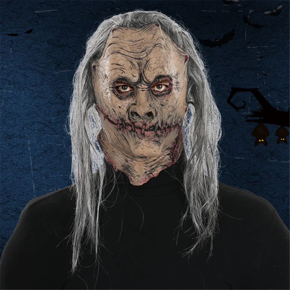 Realistic Adult Party Costume Horror Mask Deluxe Freddy Krueger Scary Halloween Carnival Cosplay Zombie | Тематическая одежда и