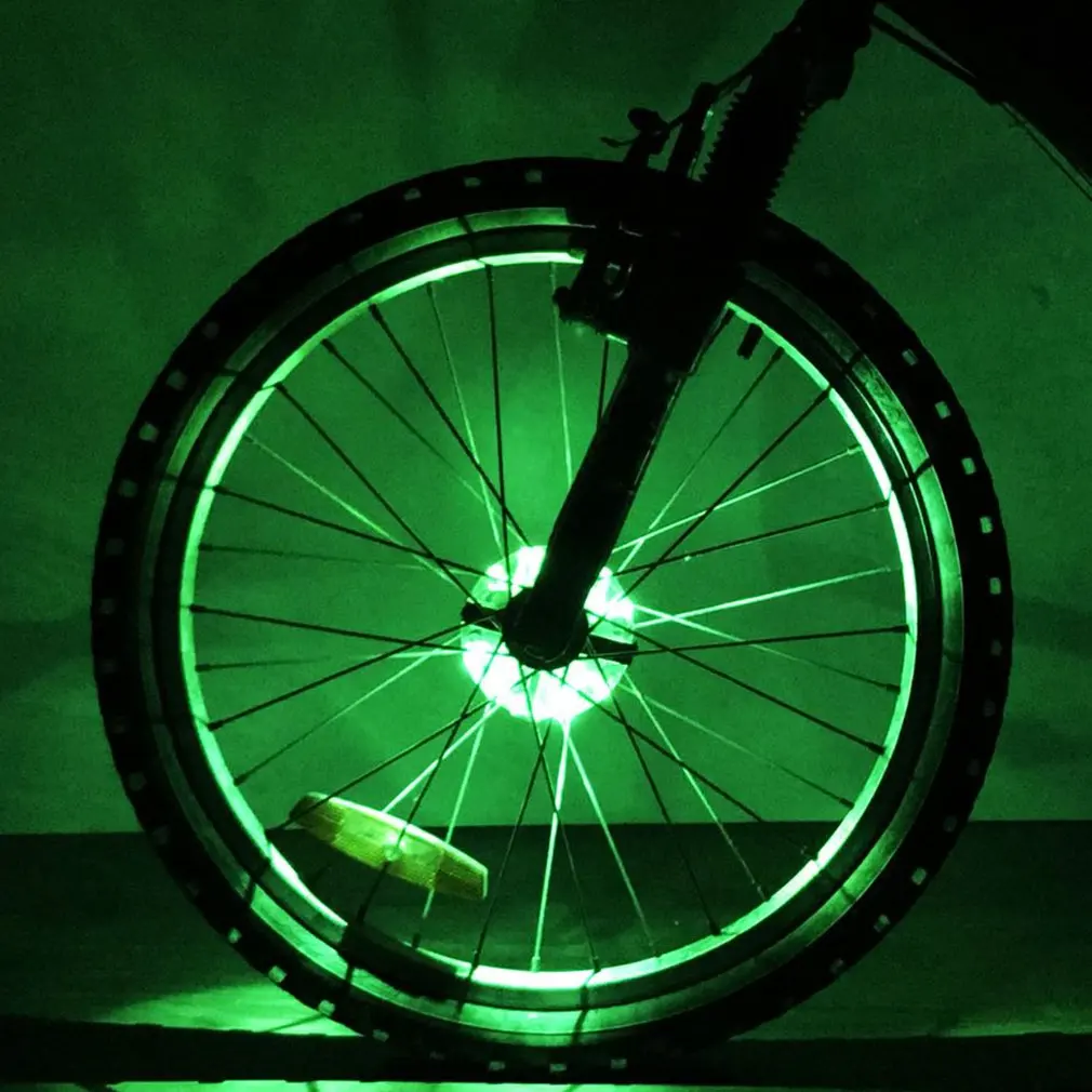 Rechargeable Bicycle Hub Light 8LED USB Charging Cycling Safety Night Lamp 8 Flash Modes Waterproof MTB Road Bike Light