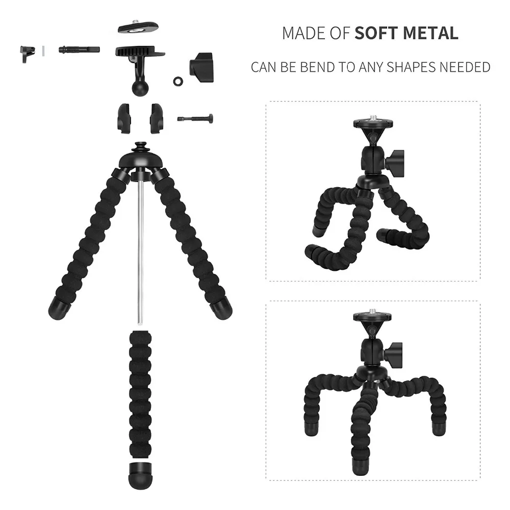 DUSZAKE P6 Камера мини штатив-Трипод для телефона, подставка держатель Gorillapod для тренога для Iphone для телефона Камера мини штатив-Трипод для мобильного телефона штатив Gorillapod