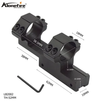 

AloneFire LB2002 Tactical 25.4mm Ring Mount High Profile Integral Rifle Scope Weaver Picatinny 10mm Rail