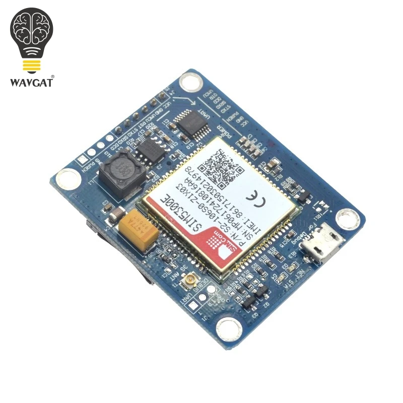 WAVGAT SIM5300E 3g модуль макетной платы четырехдиапазонный GSM GPRS gps SMS с PCB антенной