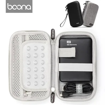 

Boona EVA with Oxford Fabric Hard Disk Storage Bag, Electronic Gadgets Organizer Protective Case for Digital Products