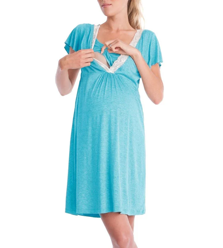 Bonjean gravidez & maternidade pijamas sleepwear enfermagem