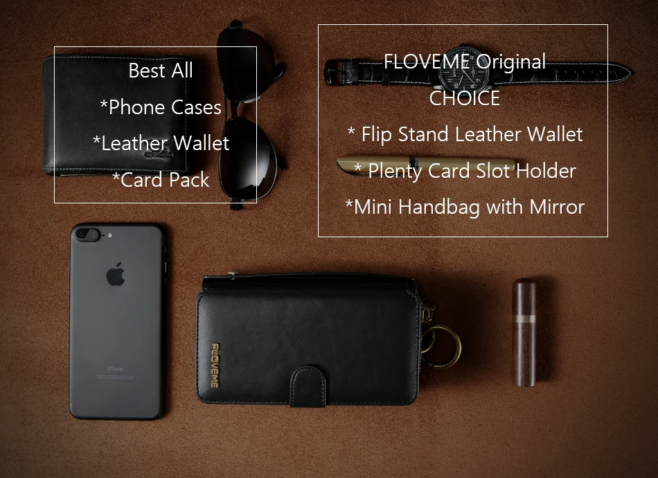 FLOVEME, Винтажный чехол из искусственной кожи для iPhone X, чехол, полный защитный кошелек, чехол для телефона s, для iPhone 6, 6s Plus, 7, 7 Plus, покрытие
