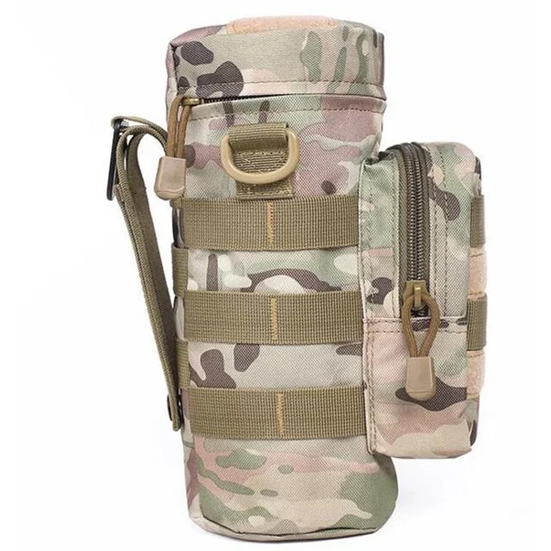 cameopink На открытом воздухе Molle бутылка для воды сумка Военная Molle система чайник поясная сумка для армейских фанатов скалолазание кемпинг походные сумки - Цвет: cameopink