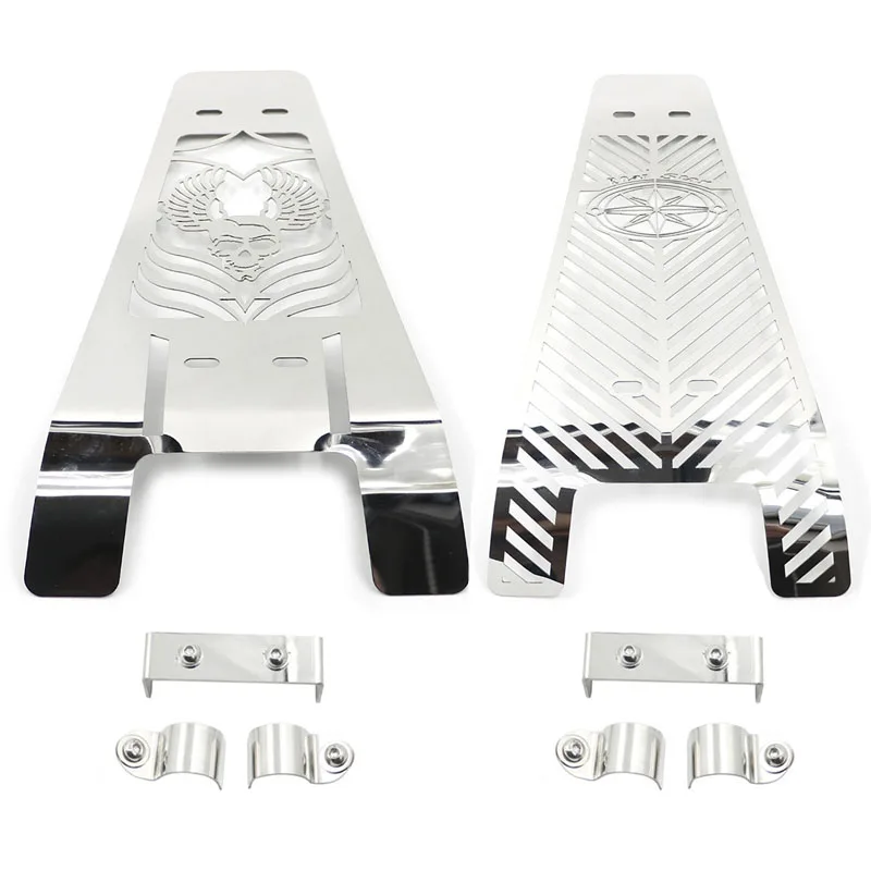 

ROAD STAR SKULL STAINLESS STEEL SKULL Water Coolant Engine Radiator Grill Grille Tank Cooler cover For YAMAHA XV 1600 XV1600