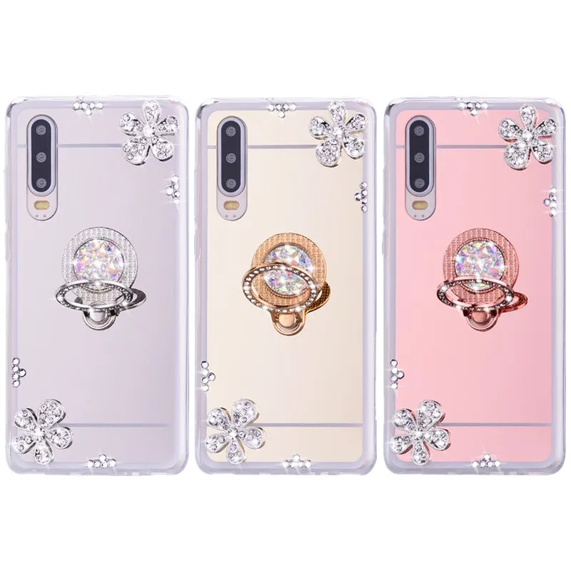 

For Huawei P Smart Y9 2019 P30 Pro Honor 8C 8X lite 8A P Smart Plus Soft TPU Silicon Mirror for Honor 10 Lite Nova4 Phone Case
