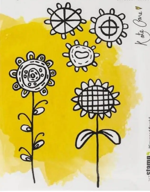

Sunflower Transparent Clear Silicone Stamp/Seal for DIY scrapbooking/pho to album Decorative clear stamp A2029