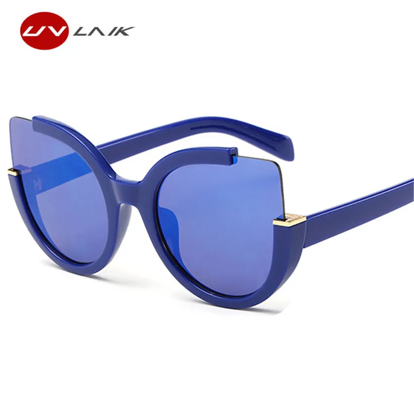 UVLAIK солнцезащитные очки «кошачий глаз» для женщин, большие женские солнцезащитные очки кошачьи глаза, женские брендовые дизайнерские очки UV400