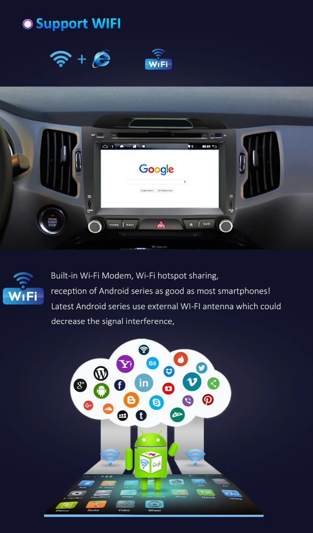 Clearance Bosion 2din HD Android 9.0 Car DVD Multimedia player For KIA Sportage 3 4 2010 2011 2012 2013 2014 2015 Car radio GPS navigation 11 Clearance Bosion 2din HD Android 9.0 Car DVD Multimedia player For KIA Sportage 3 4 2010 2011 2012 2013 2014 2015 Car radio GPS navigation 11