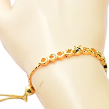 

Bracelets & Bangles Real Silver 925 Jewelry Shine Honeybee Bracelet Fashion Jewelry Bracelets for Women DIY Jewelry SHB004