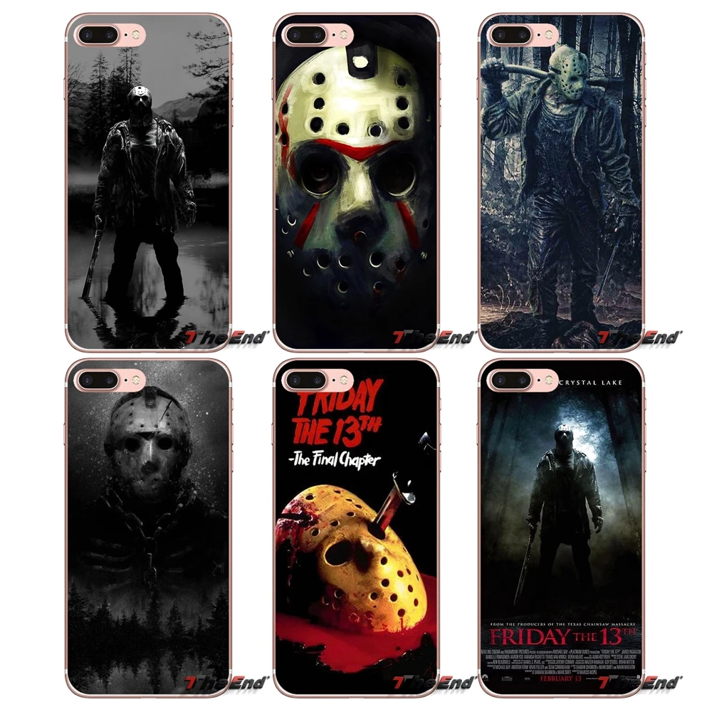Jason Vorhees Friday the 13th mask мягкий чехол для Apple iPhone X 4 4S 5 5S SE 5C 6 6S 7 8 Plus 6Plus 7plus 8plus Fundas Coque |