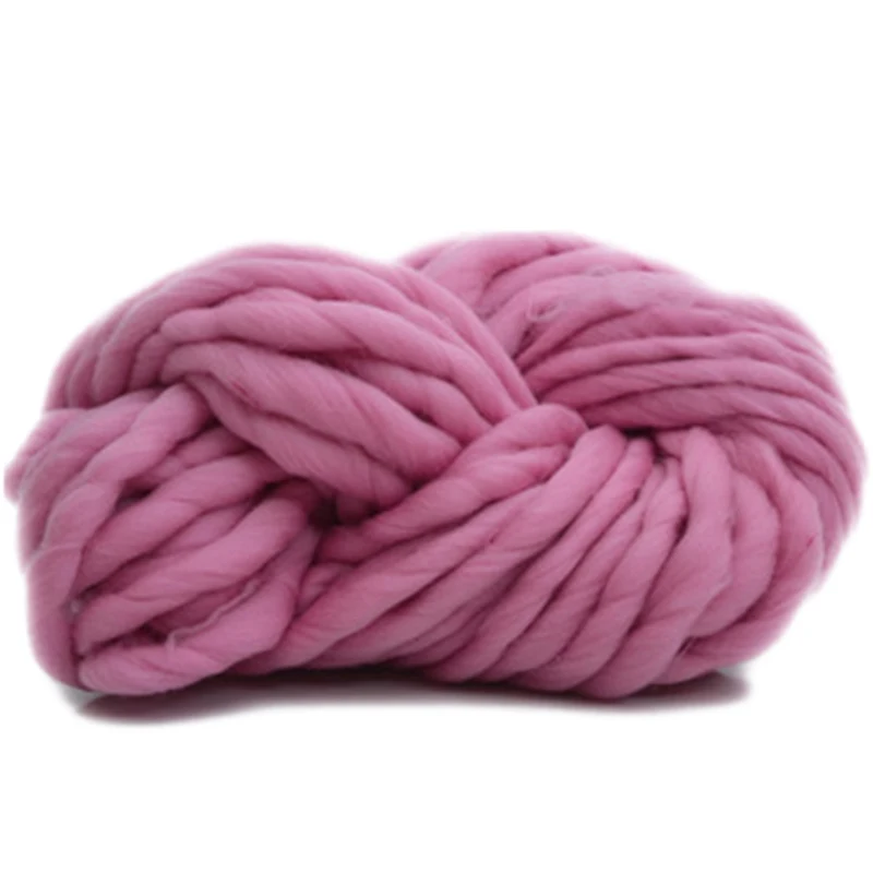 Новая шерстяная супер мягкая объемная пряжа для вязания крючком толстая пряжа для ручного вязания одеяло 250 г за штуку - Цвет: Lotus Pink
