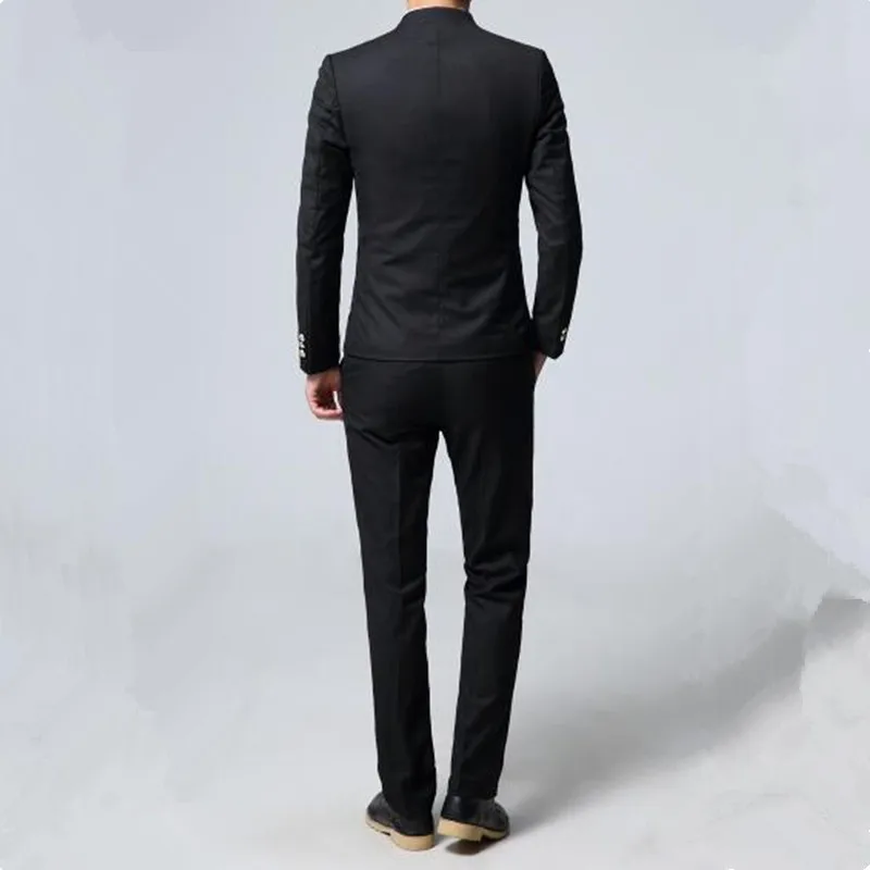 Мужской костюм Slim кусок костюм тонкий мужской костюм куртка+ брюки+ жилет свадебный банкет мужское платье деловые случайные костюмы