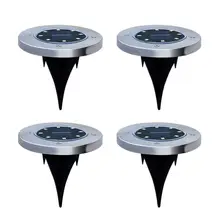 Садовые светодиодные фонари Открытый украшения 4/8 светодиоды водонепроницаемые светодиоды солнечные уличный наземный светильник дорожка газонная сад Солнечный свет