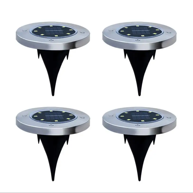 

Garden Lights LED Outdoor Decoration 4 / 8 LEDs Waterproof LED Solar Powered Ground Lamp Street Pathway Lawn Yard Solar Light