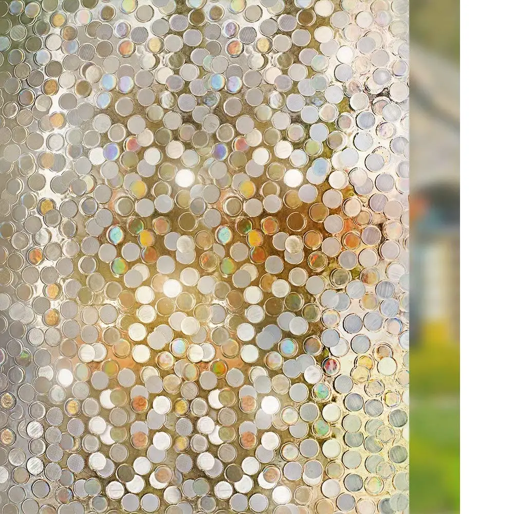 Funlife 3D декоративная стеклянная оконная пленка эффект радуги Съемная самоклеящаяся стеклянная наклейка статическая клейкая оконная виниловая наклейка