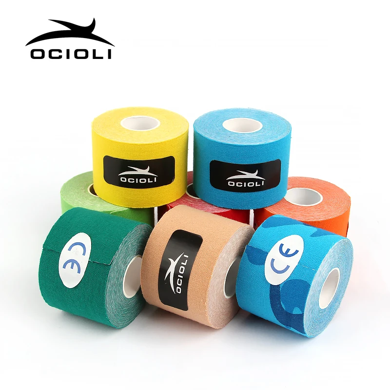

10 Pcs 5Mx5cm Cotton Elastic Kinesiology Tape Fitness Gym Adhesive Kinesiotape Bandage Injury Muscle Strain Protection Sticker