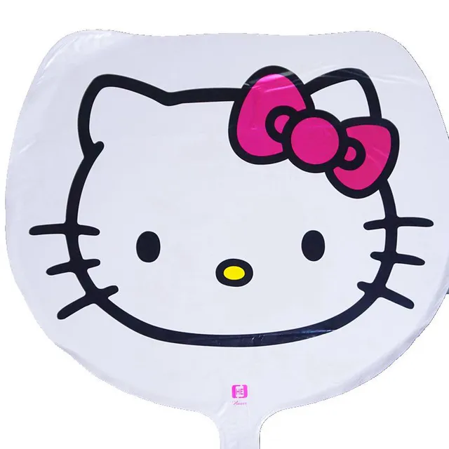 1pc hello kitty balloons foil material cute hello kitty helium balloons ...