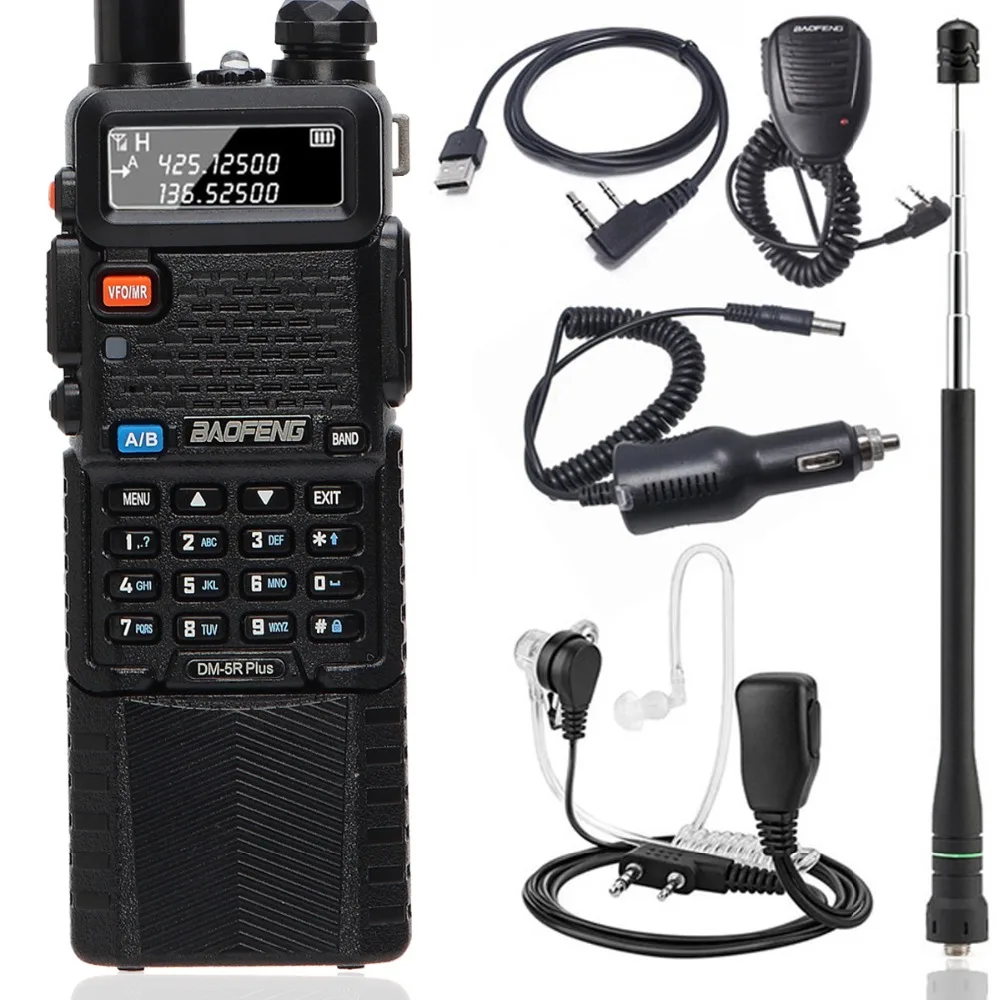 Портативная рация Baofeng DM 5R PLUS DMR Tier 1 и 2 цифровая аналоговая функция ретранслятора