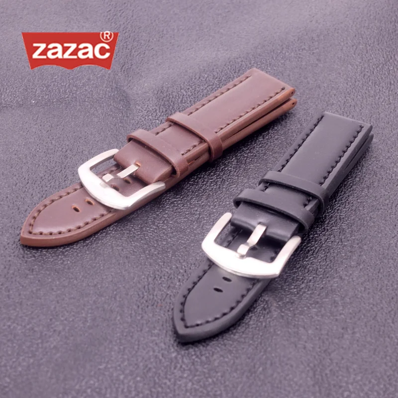 

Quality Watch Band Leather 22mm Man Watch Straps Brown Black Watch Strap Wristband Watchband with Stainless Steel Buckle