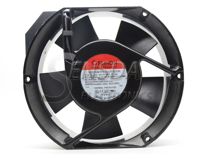 Ventilador para Ventilador de Estufa 17cm 170x150x51 mm 1751 v Capacitor Ventilador de Refrigeração Indutivo - Imagem 3