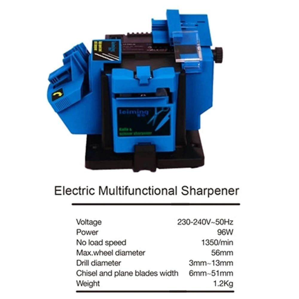Многофункциональная электрическая точилка для дрели, точильный станок, нож и заточка для ножниц, бытовые шлифовальные инструменты, штепсельная вилка европейского стандарта