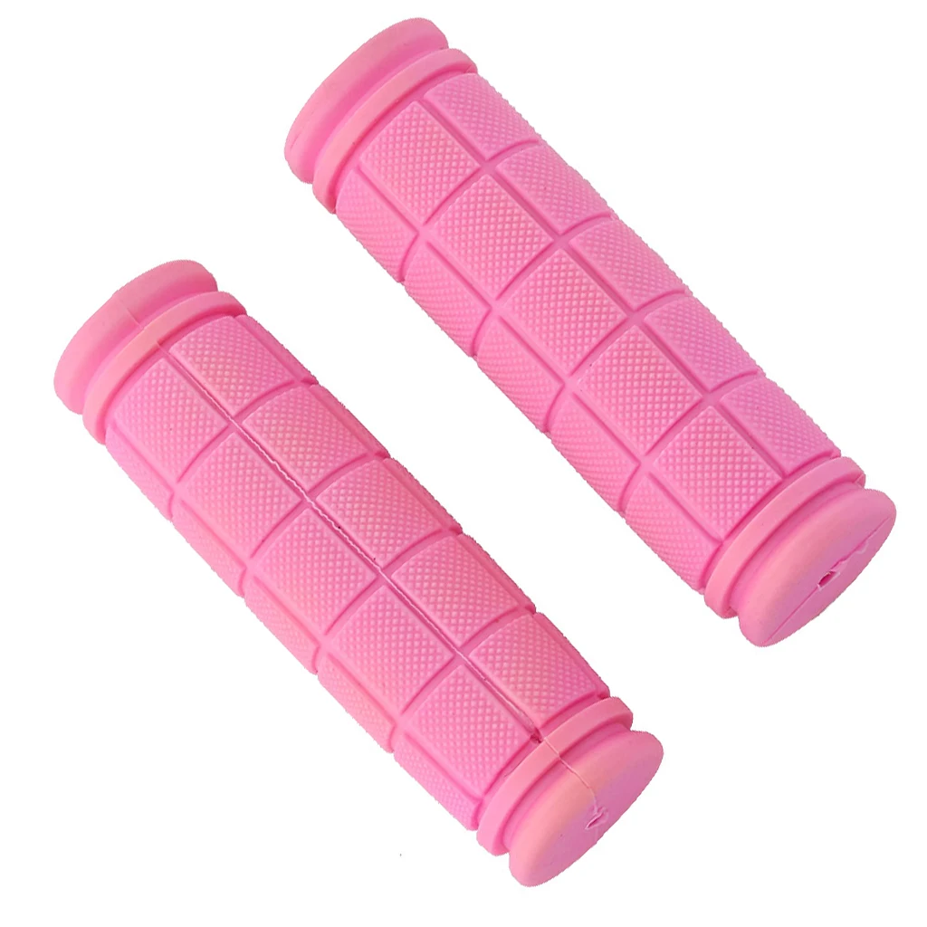 Skid-Proof  Anti-slip Soft Rubber Handlebar Grip Covers for Fixie Bike Bicycle Pink Bicycle Accessories