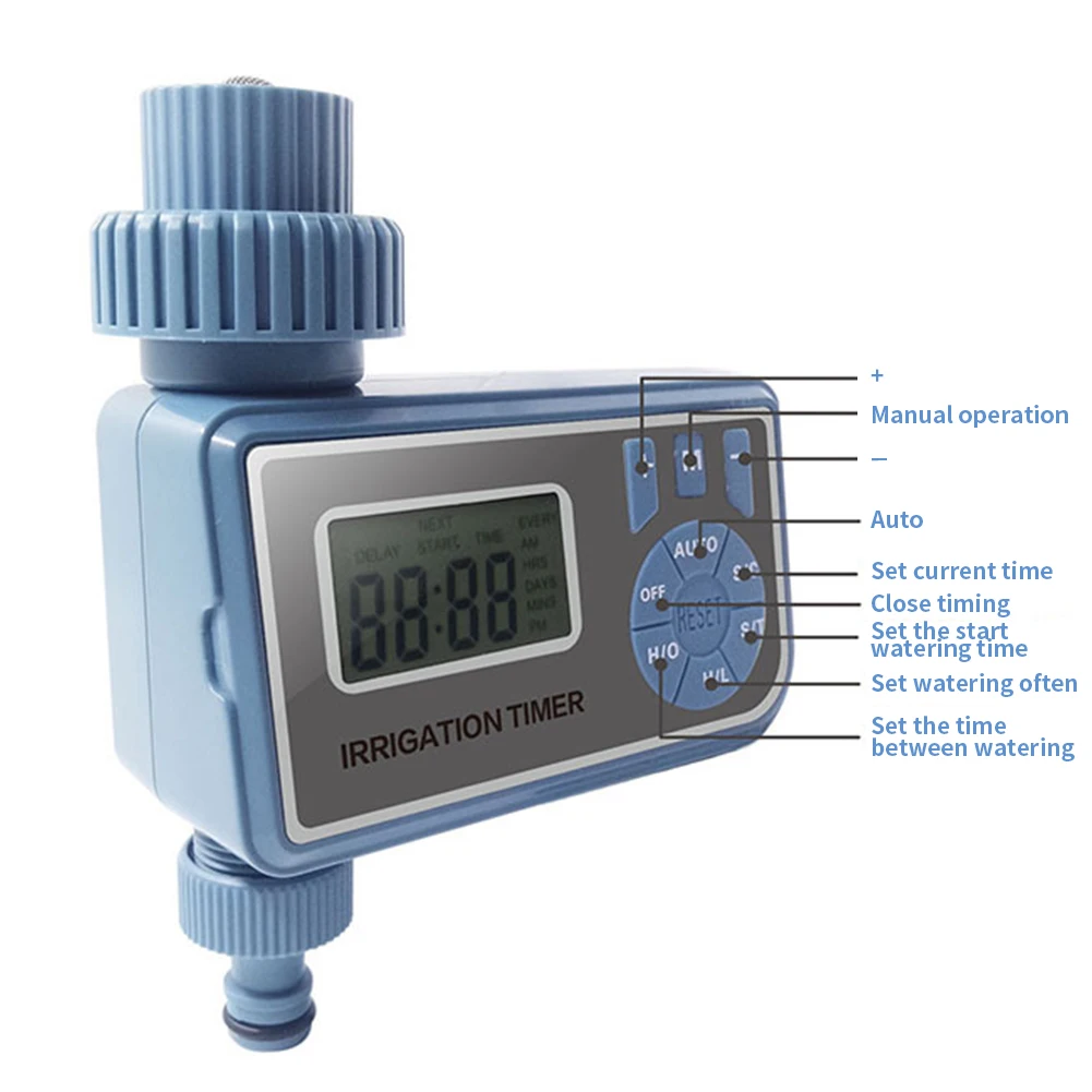Автоматический электронный полив растений контроллер таймеророшения ЖК-дисплей ABS Программируемый Водонепроницаемый садовый контроллер автоматический