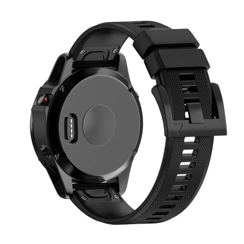 

Watchbands Silicone Watch Band 22CM Replacement Silicagel Soft Band Strap For Garmin Fenix 5 GPS Watch WatchBand #10