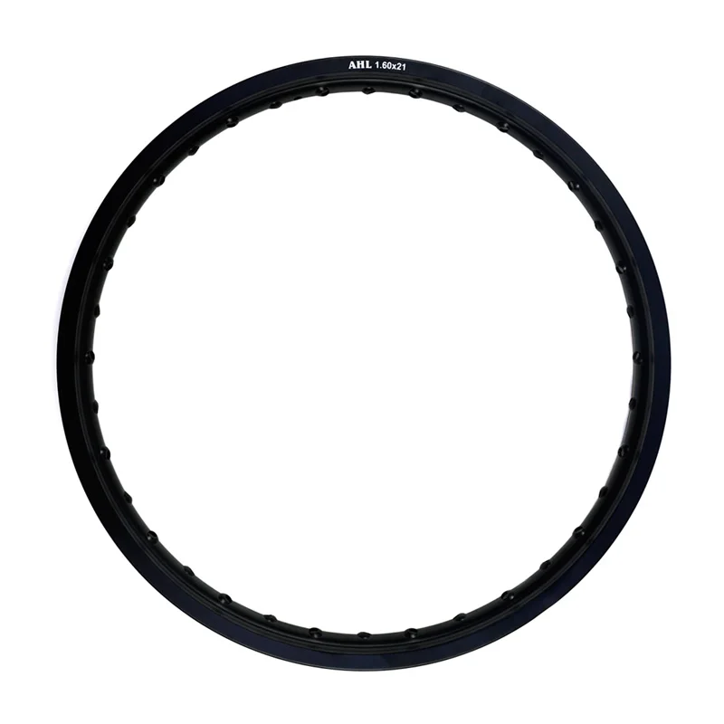 6061 Черный/белый мотоциклетный обод авиационный алюминий переднее колесо круг 2,15x18 36 спицевое отверстие 215x18 2,15-18 высокопрочные диски - Цвет: Black