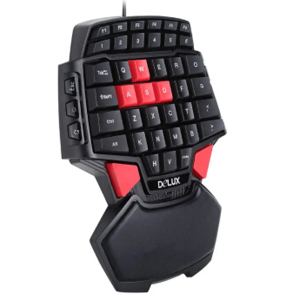 Portátil de uma mão 47 teclas wired