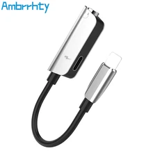 

for Lightning to 3.5mm Jack Headphone for iPhone 7 Adapter Charging Aux Audio Splitter otg Converter for iPhone 8 8 Plus 10 X